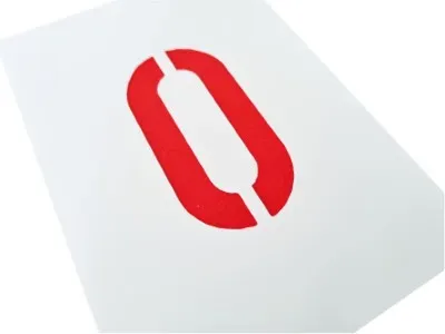 Zahlen-Schablonen 0 bis 9 aus Kunststoff PVC