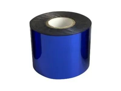 Heißprägefolie Blau glänzend