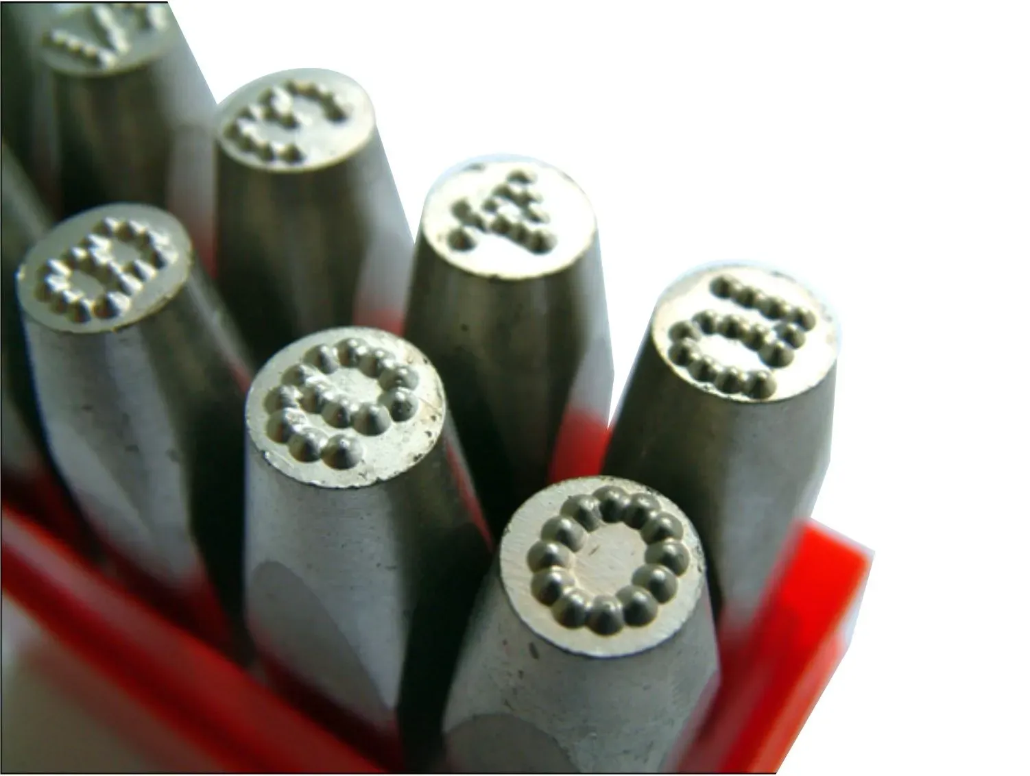 PRYOR Dotstress Lowstress Schlagstempel gepunktet mit Radiengravur
