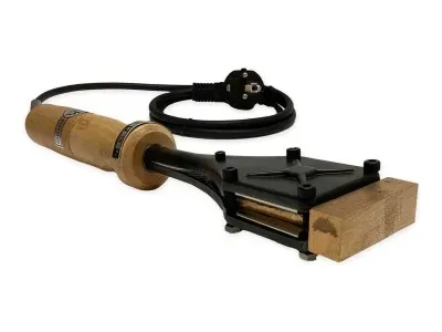 Brennstempel ALK T1 mit gravierter Textplatte 50 x 15 mm oder 35 x 20 mm