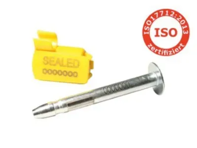 Containerplombe Poseidon ISO 17712:2013 HSS High Security Bolzenplombe mit fortlaufender Nummer