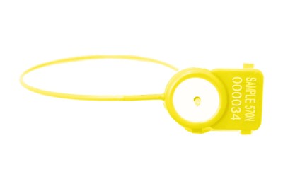 Durchziehplombe Mini-F ES-15 Plombe mit 1,0 mm Kabel fortlaufender Nummer SEALED und vielen Farben