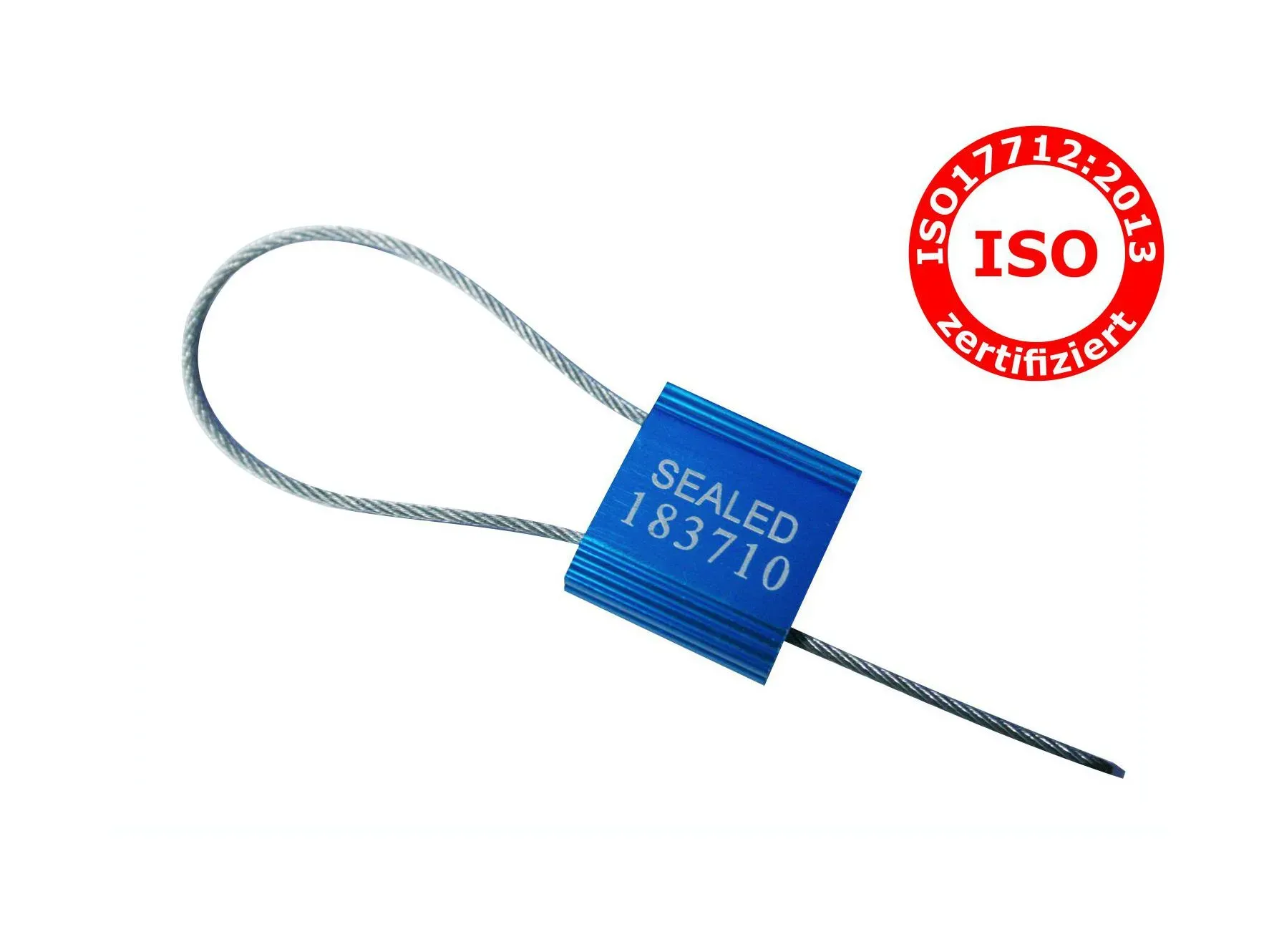 Kabelplombe 3,5 mm x 250 mm ISO 17712:2013 HSS High Security Seal für Container LKW Waggons Schiffe und Transportlogistik