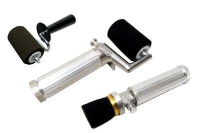Signierroller, Signierfüllroller, Signierbürste und Signierspray