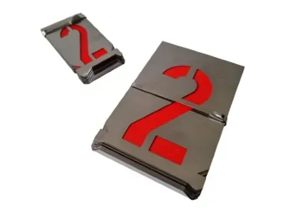 Zinkblech Schablonen aus Metall Standardsätze A-Z und 0-9