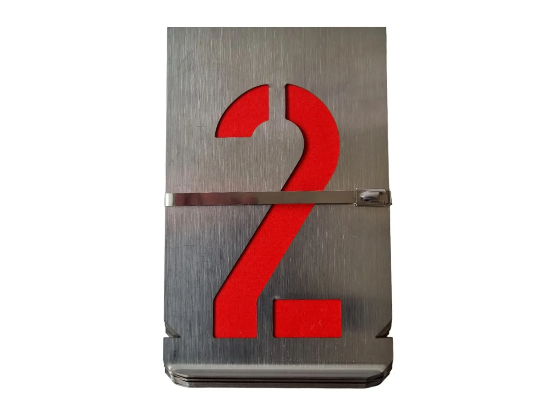 Zahlen Schablonen aus Metall 0-9 aus Zinkblech oder Aluminium