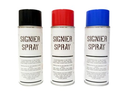 Signierspray für Schablonenkennzeichnung in vielen Farben