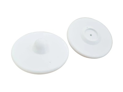 Hartetiketten T002 RF 8.2 MHz rund 58 mm für Warensicherung im Einzelhandel