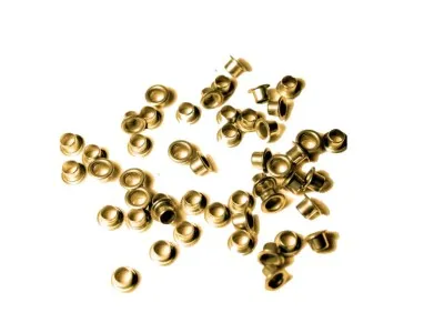 Ösen 4 mm für Ösenzange EP-30 in Messing oder silberfarben für Dokumente Verträge und Ausweise
