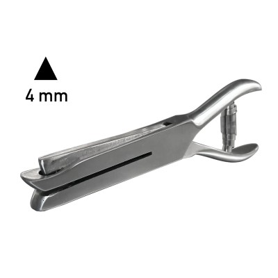 Lochzange 6000 mit Motiv Stern Herz Kreuz Dreieck und 50 mm Einfuhrtiefe