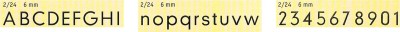 TELOS Standardschrift Nr. 2 für Stempeltypen