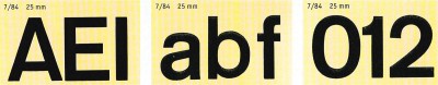 TELOS Standardschrift Nr. 7 für Stempeltypen
