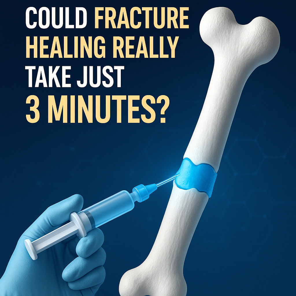 New bio-adhesive for rapid bone fracture repair