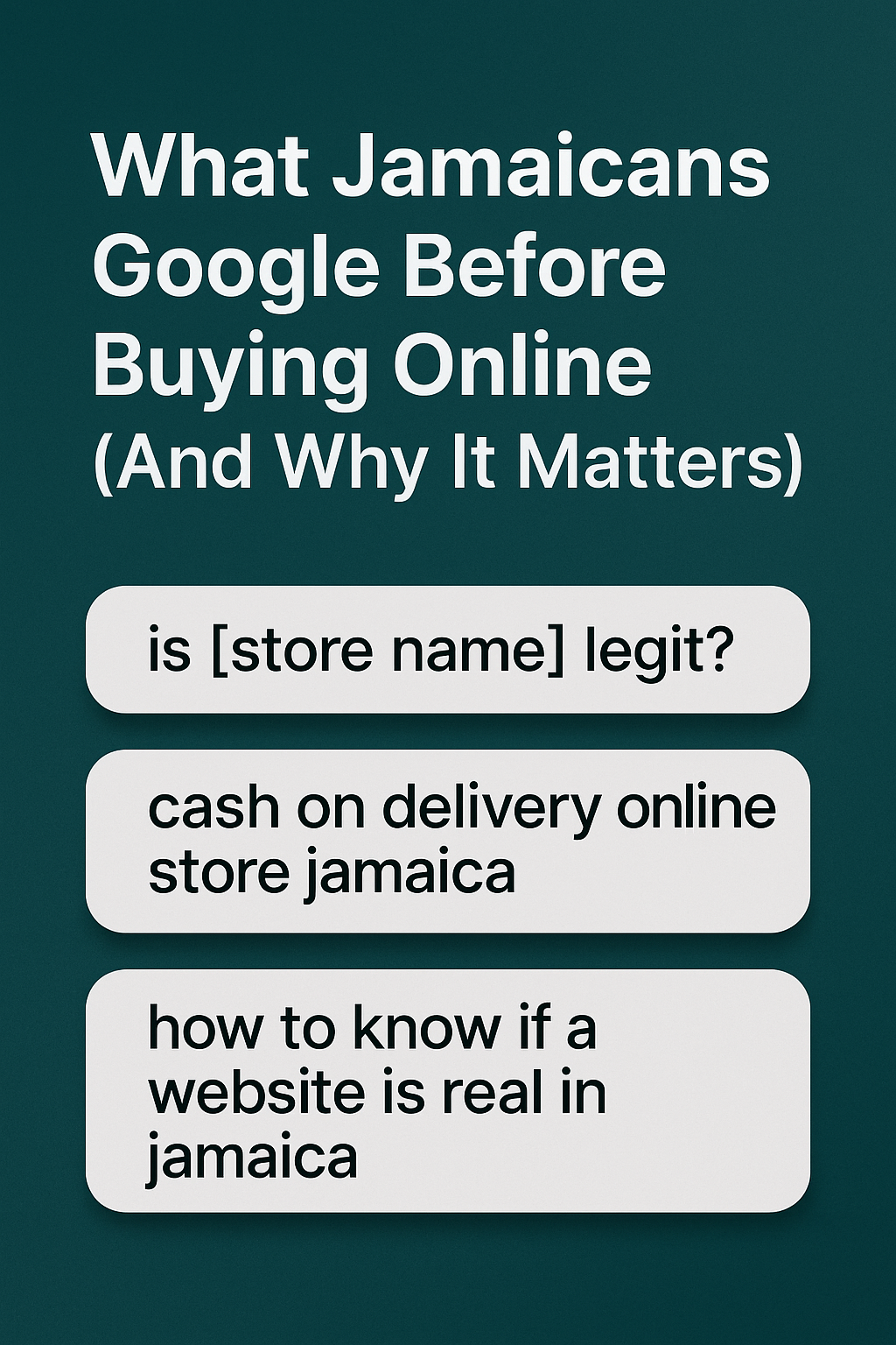 What Jamaicans Google Before Buying Online