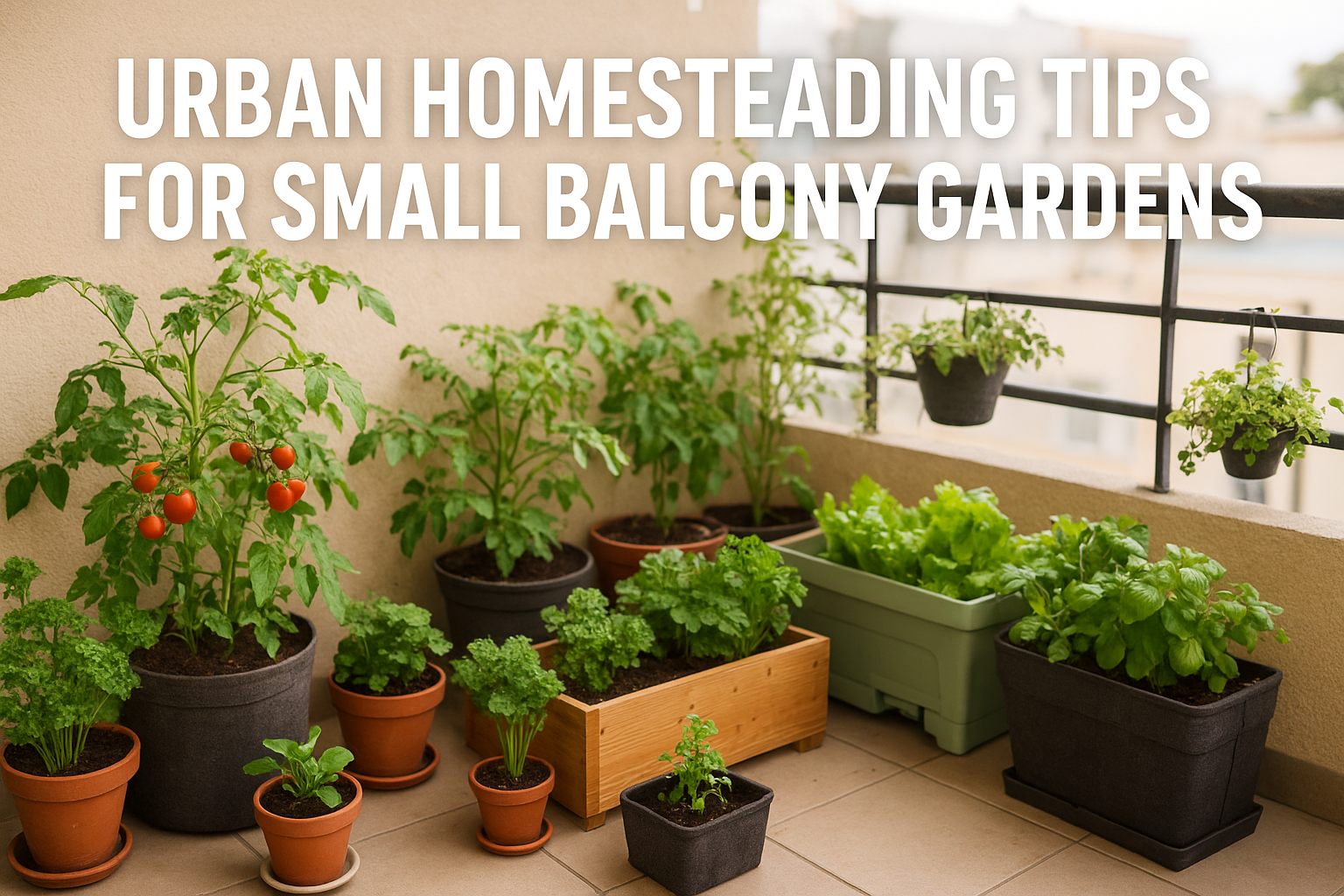 Urban Homesteading: Balcony Gardening Tips And Tricks