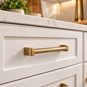 Cabinet pull on a drawer