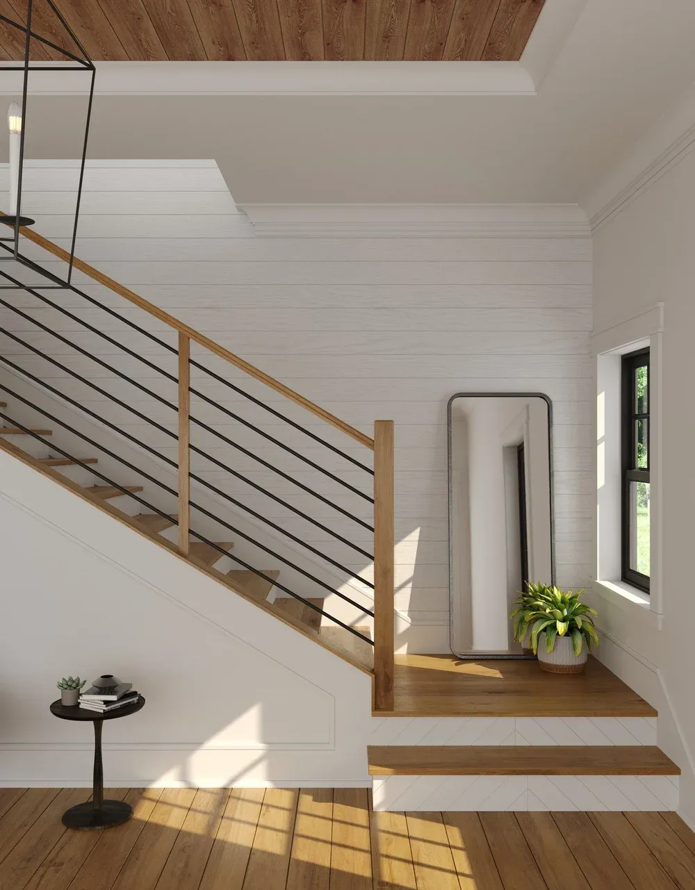 Crown moulding in an elegant room