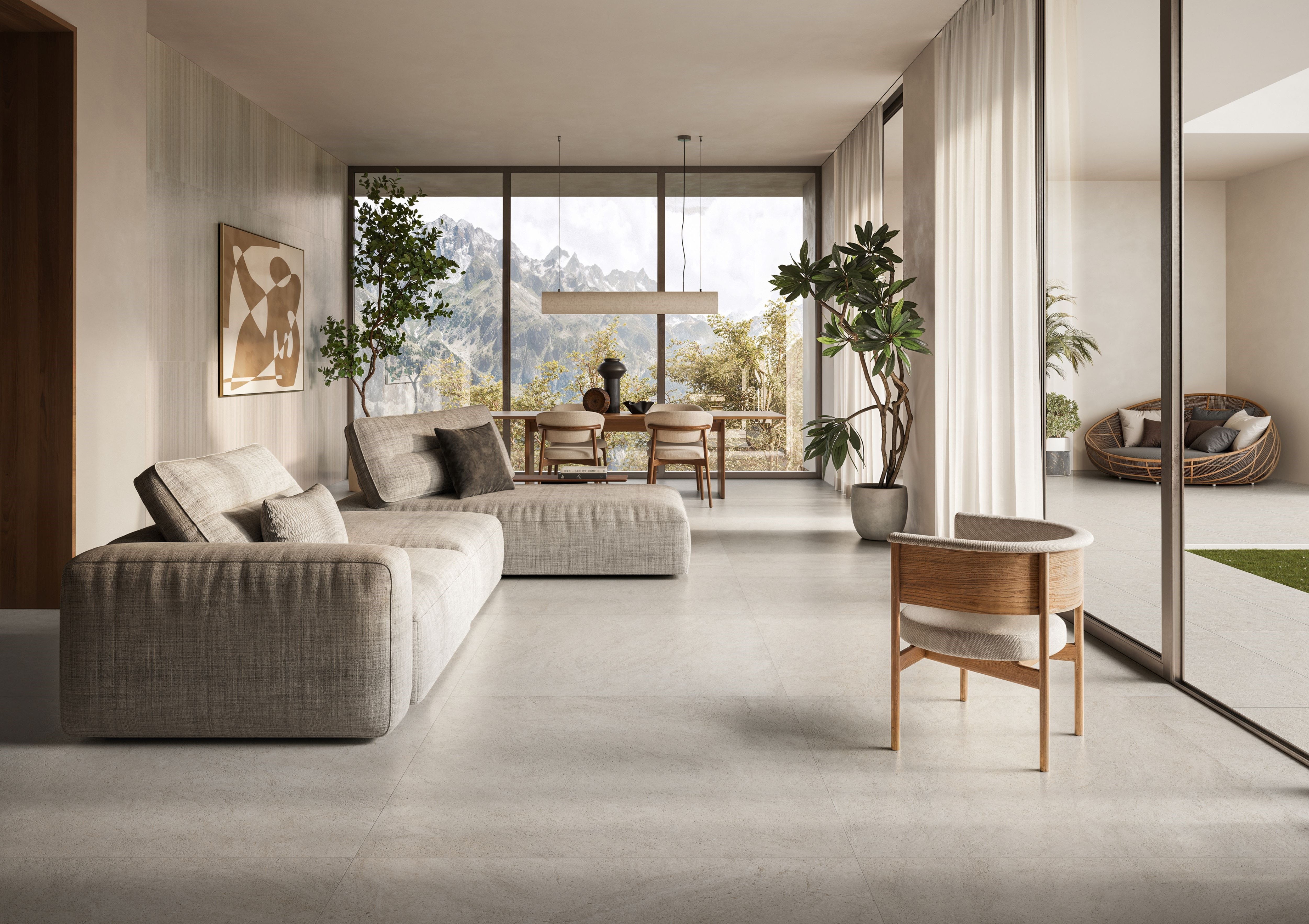 Lunara tile room scene