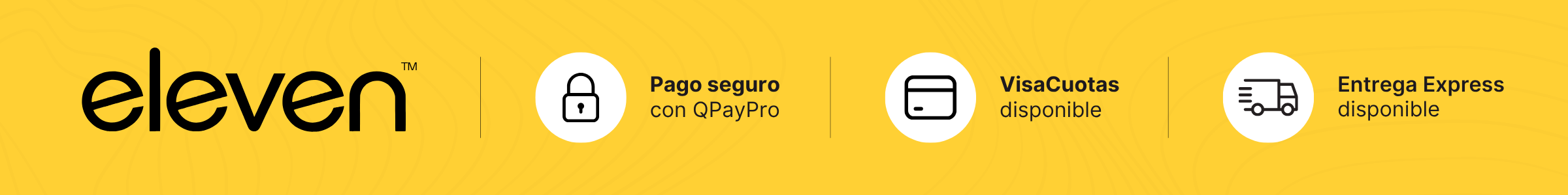 Eleven - Pago seguro, VisaCuotas y opciones de entrega