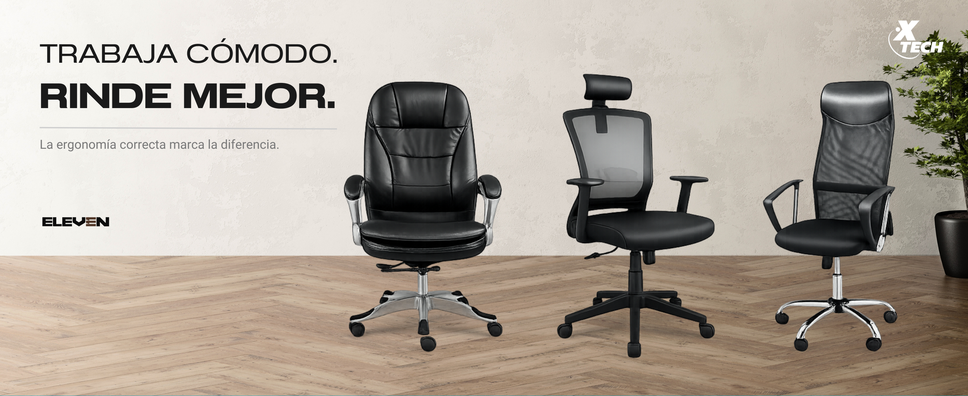 Sillas ergonómicas Xtech