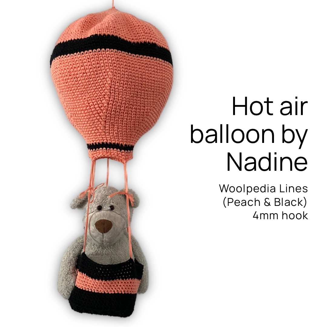Heißluftballon gehäkelt von Nadine