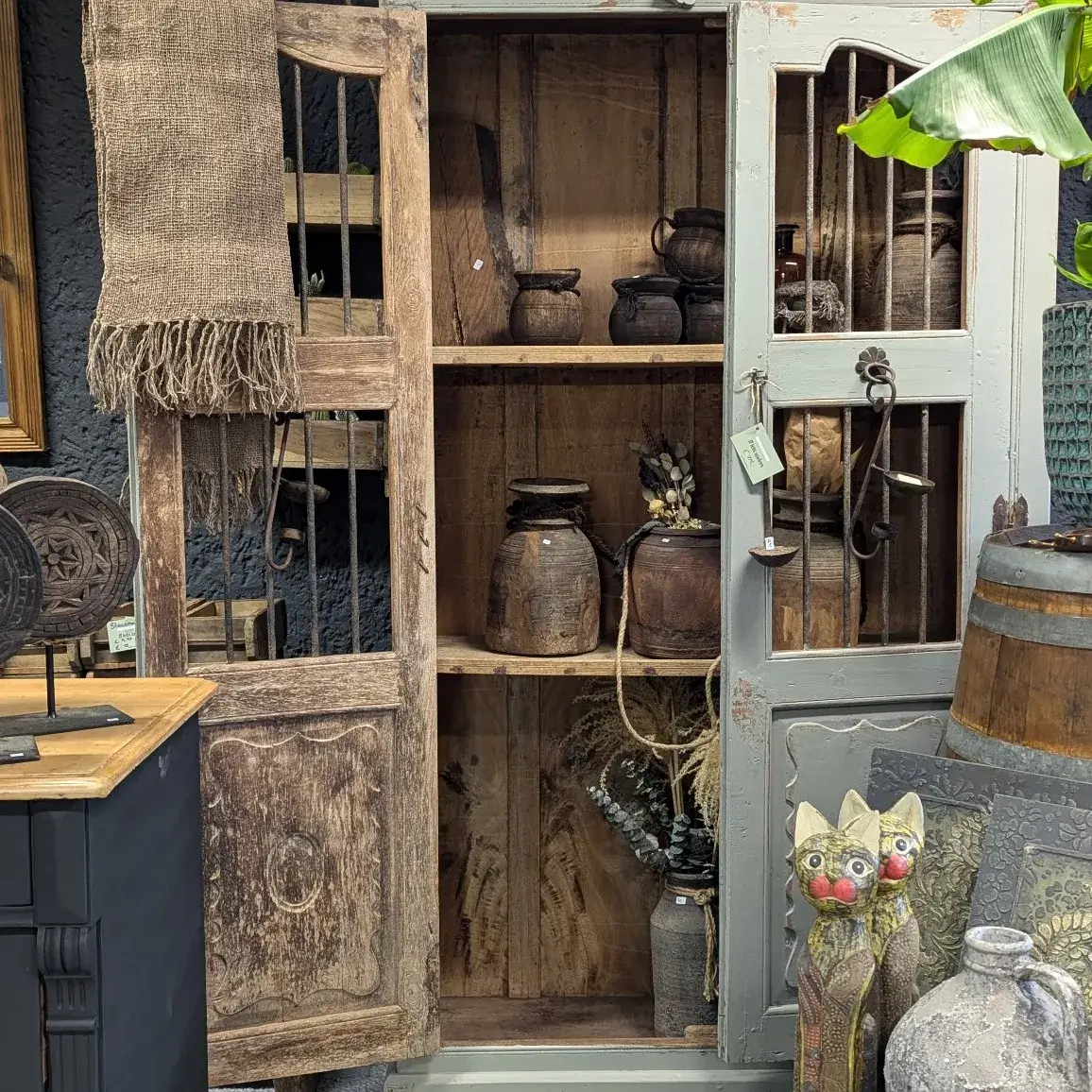 Landelijke decoraties - Nepalese potten en Houten Schalen bij Woonwinkel ff iets anders