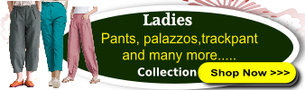 Ladies pants palazzos, jeggings, crop pants, workout pants and many more