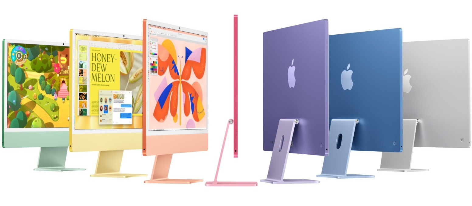 Apple iMac with M4 chip in multiple colors