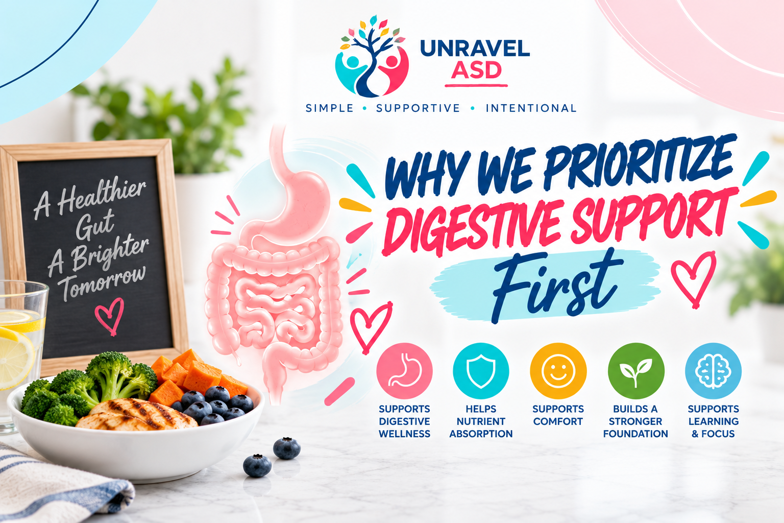 Digestive support for kids with food nutrition and everyday wellness