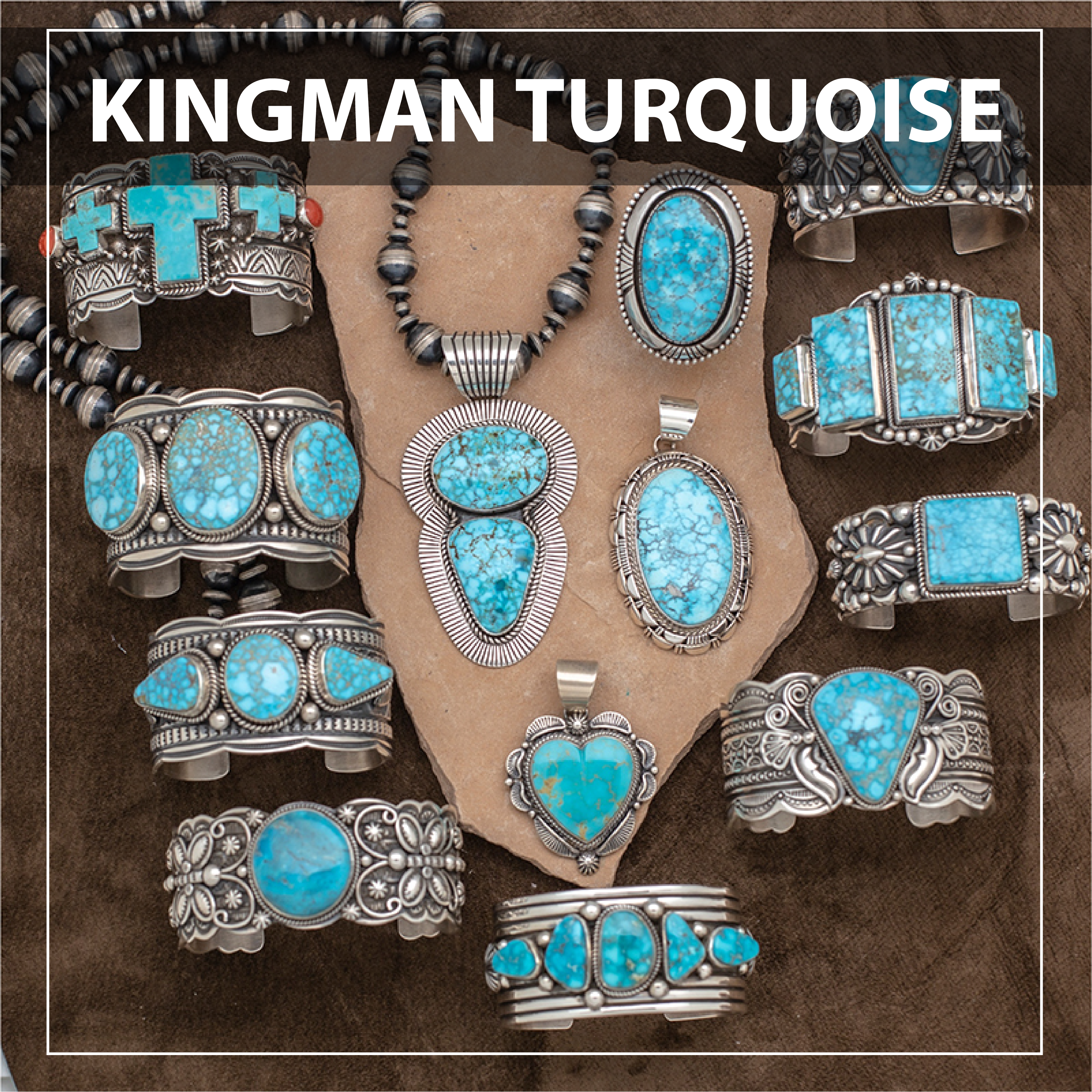 Native American Captivating Vintage Santo Domingo Kingman Turquoise Shell Necklace Native American Captivating Vintage Santo Domingo Kingman Turquoise Shell Necklace