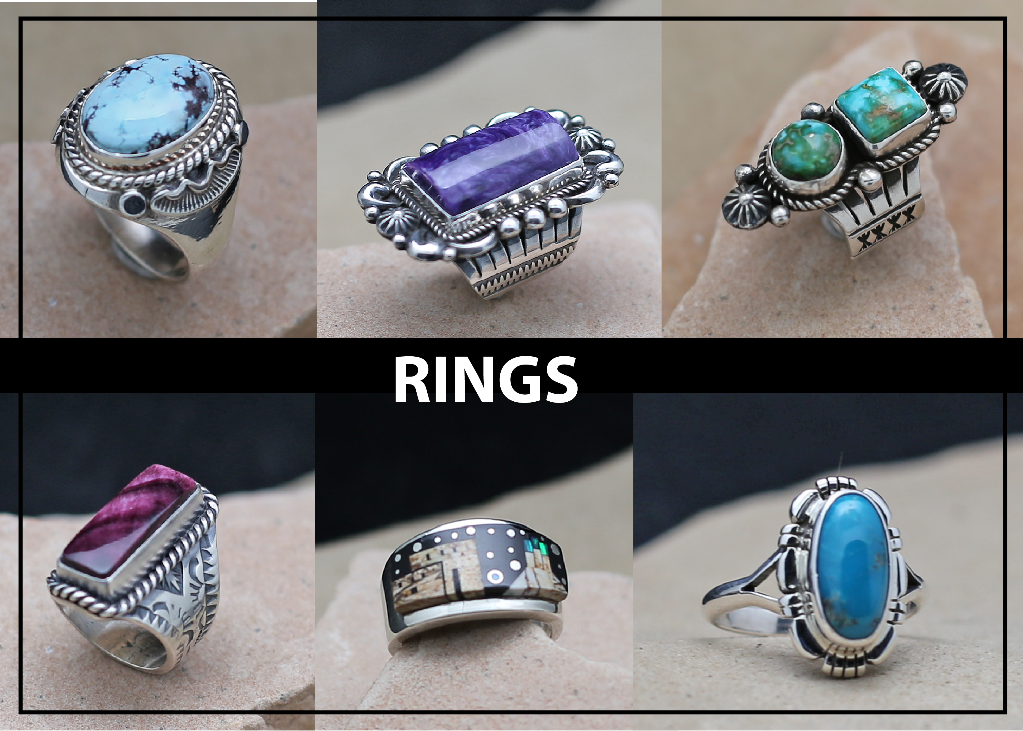 Native American Rings in Tucson - Spirit of Santa Fe Native American Rings in Tucson - Spirit of Santa Fe