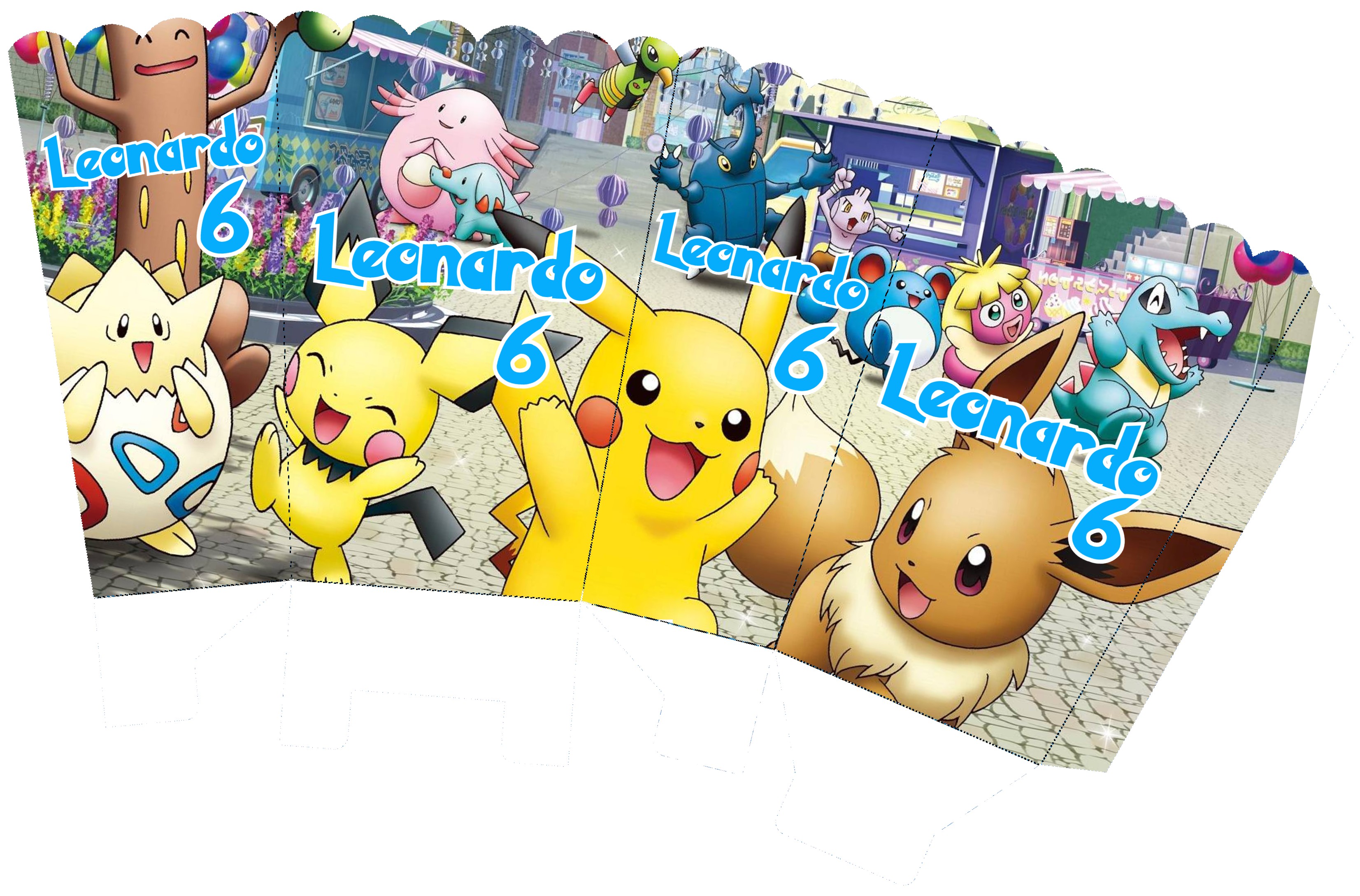 scatoline popcorn pokemon personalizzabili festa compleanno