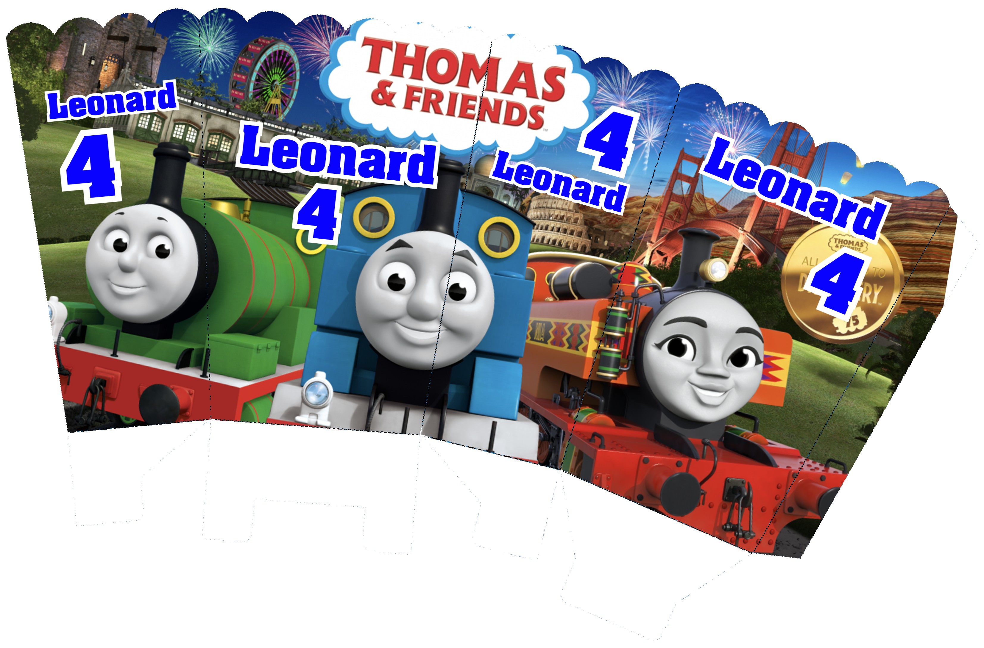 scatoline popcorn personalizzabili trenino thomas