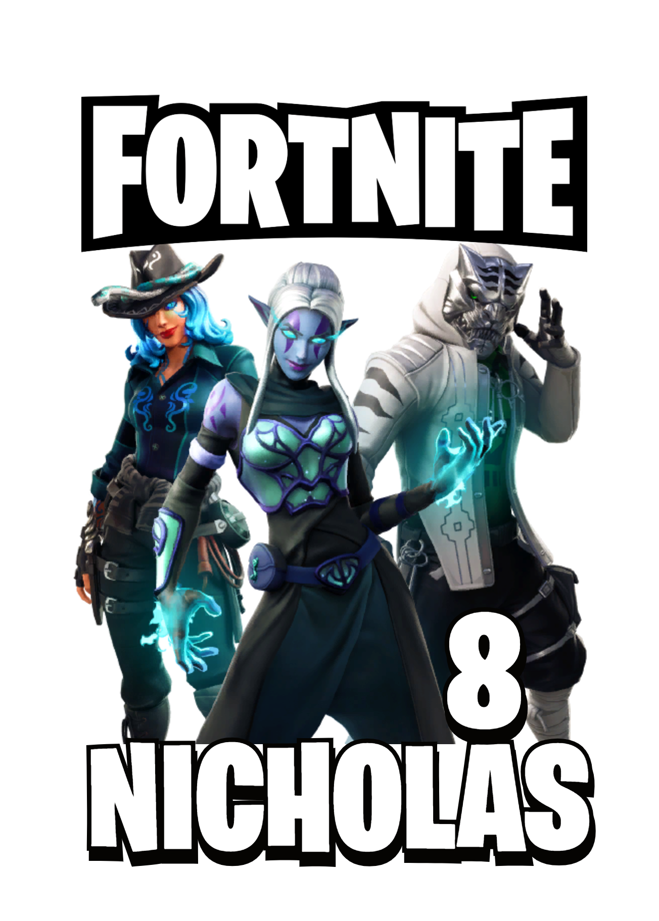 Sagoma polistirolo Fortnite centrotavola festa a tema