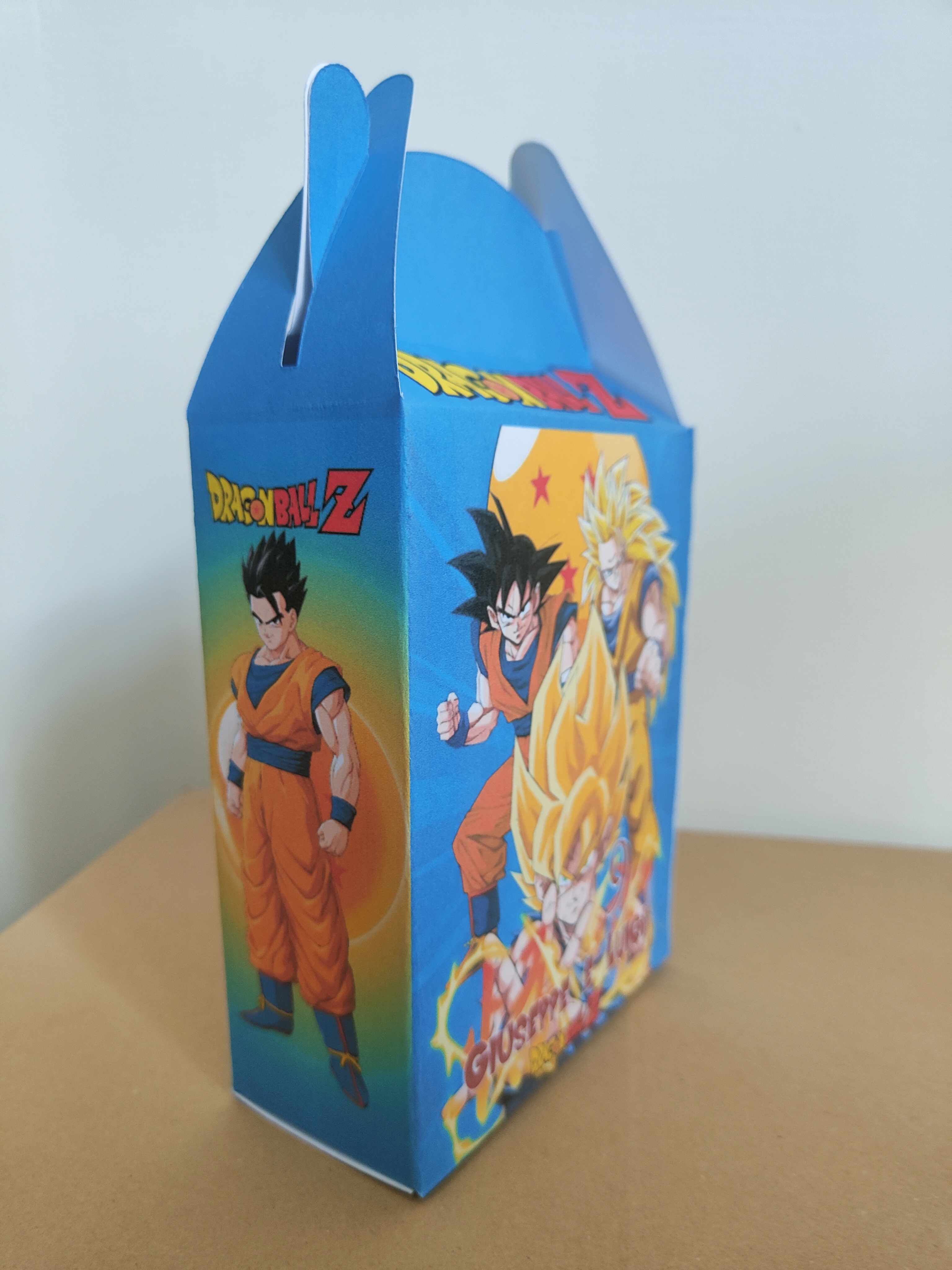 Scatoline Dragon ball personalizzate festa compleanno a tema