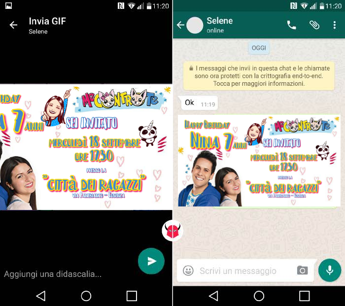 Biglietti Inviti digitali personalizzati per feste di compleanno da scaricare e Inviare via Whatsapp, Telegram o Messenger.