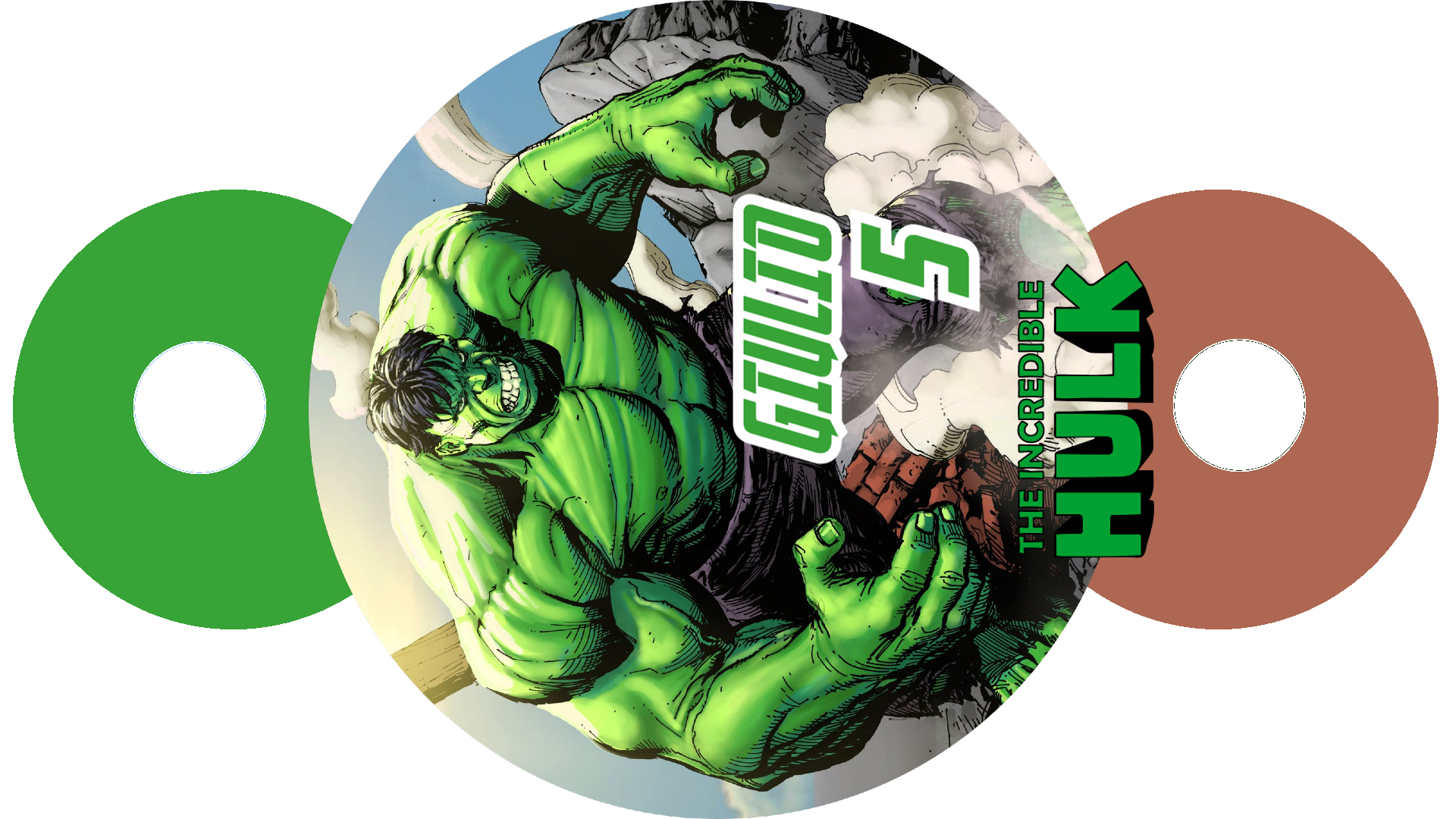 cannuccia personalizzata Hulk addobbi festa compleanno