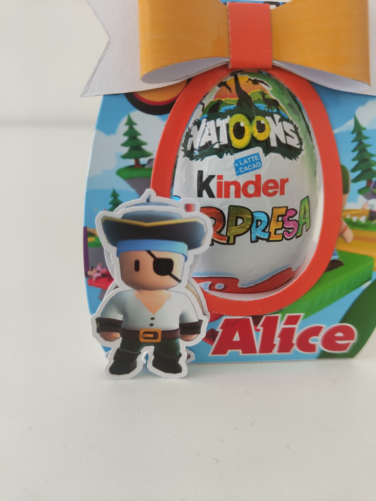 scatoline personalizzate porta ovetto kinder sorpresa regalini fine festa compleanno personalizzate stumble guys