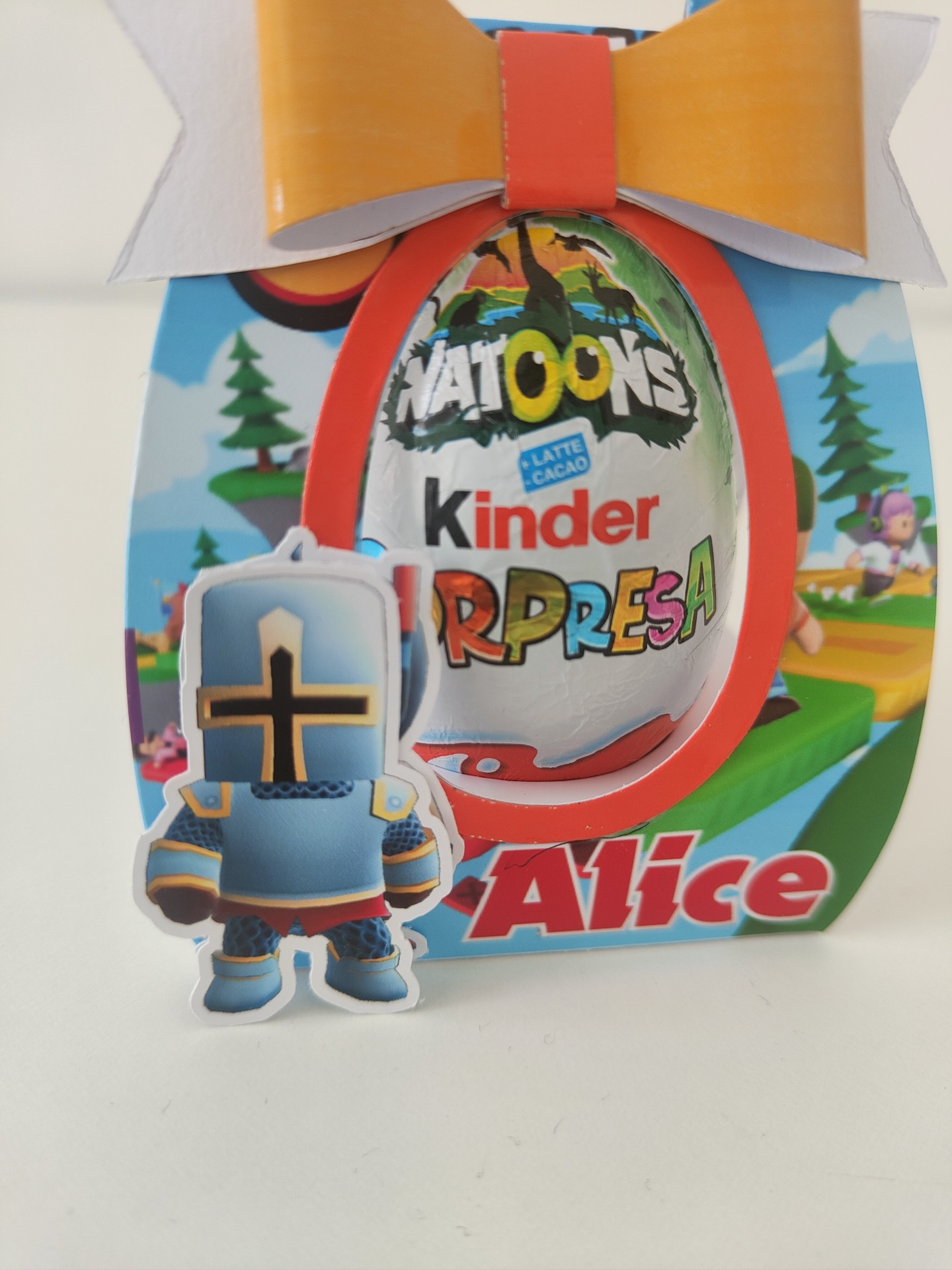 scatoline personalizzate porta ovetto kinder sorpresa regalini fine festa compleanno personalizzate stumble guys