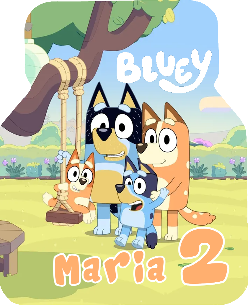 Scatoline e adesivi Nutellina personalizzata festa tema Bluey