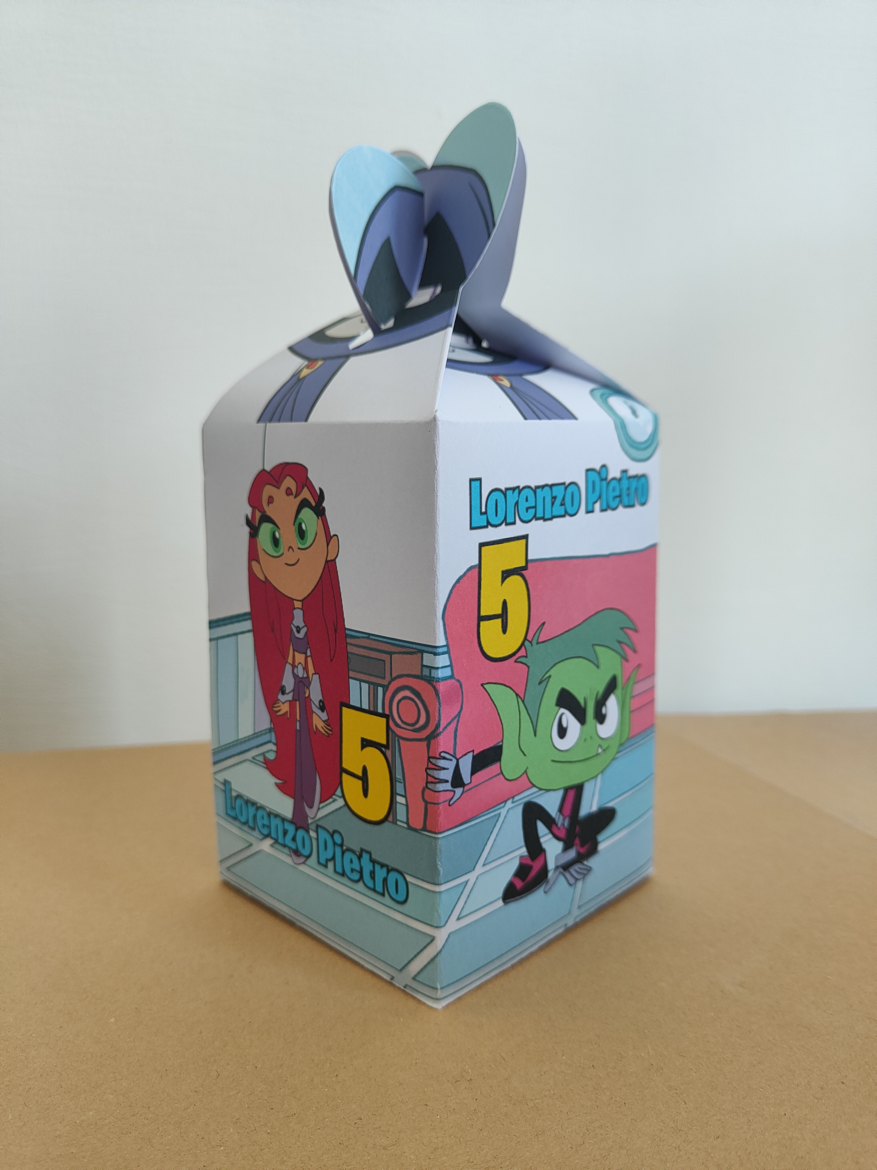 super grande scatola teen titans go mezzo happy meal porta merenda personalizzabile