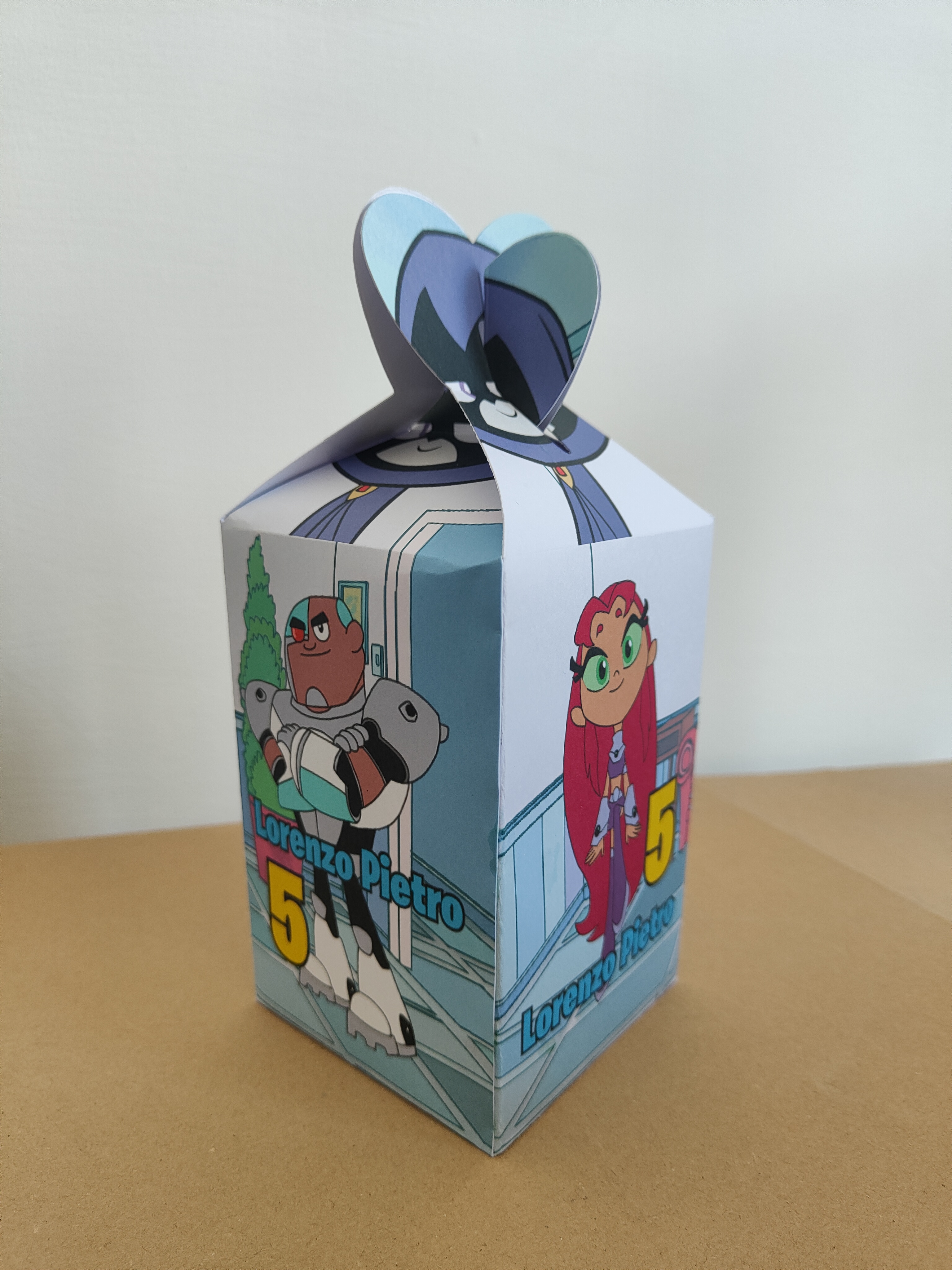 super grande scatola teen titans go mezzo happy meal porta merenda personalizzabile