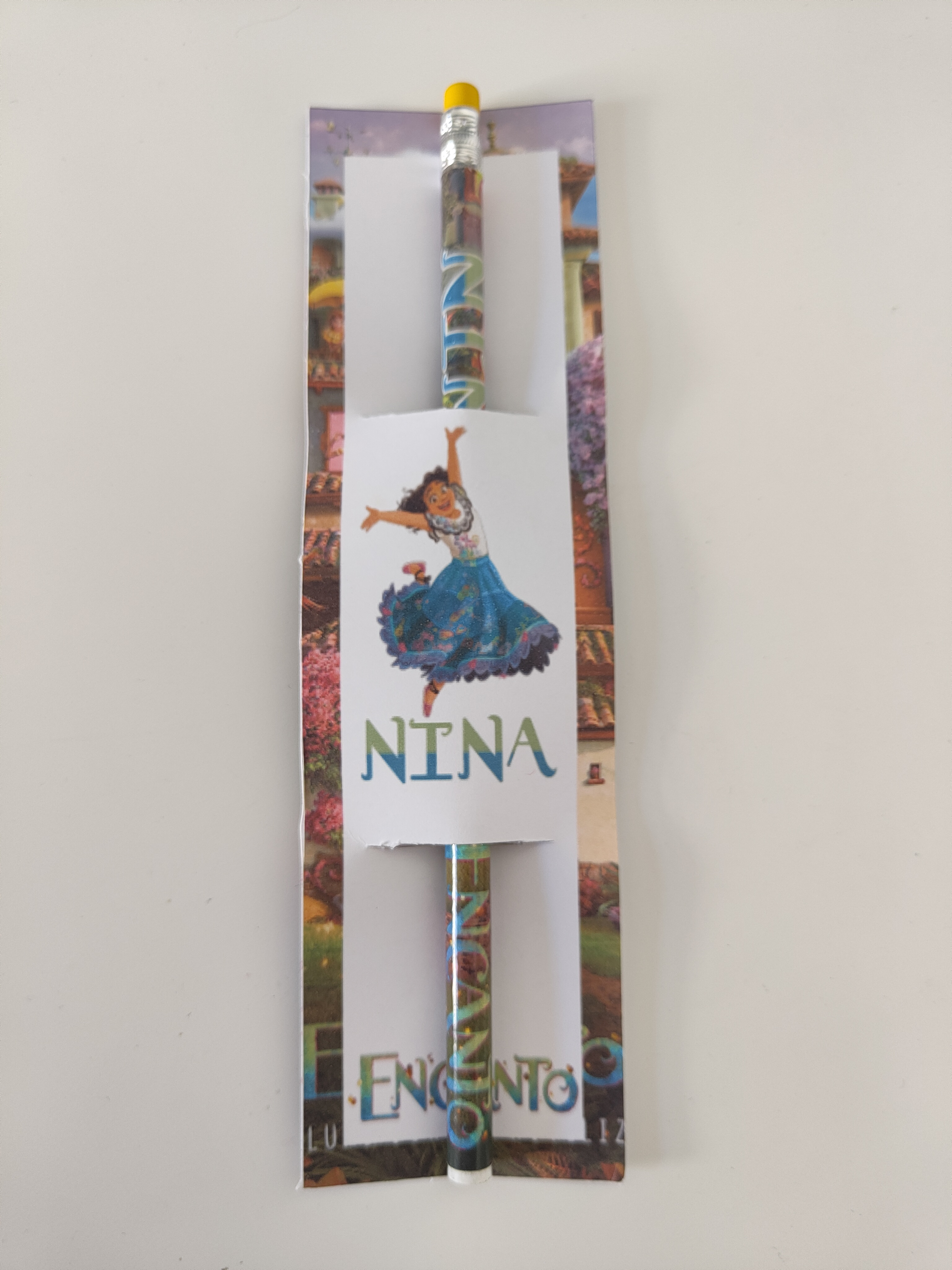 segnaposto matita personalizzata encanto regalini fine festa compleanno a tema