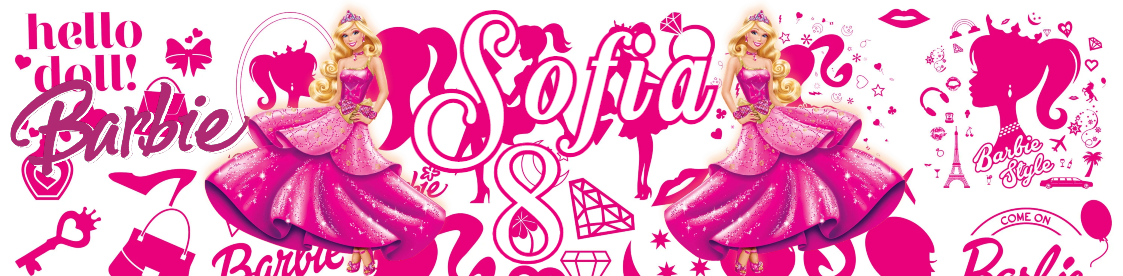 etichette adesive bottiglia bottigliette acqua personalizzabile con nome kit festa compleanno barbie bianca