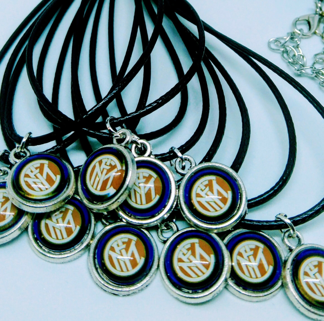 Collanine ciondolo cabochon personalizzabili regalini festa inter