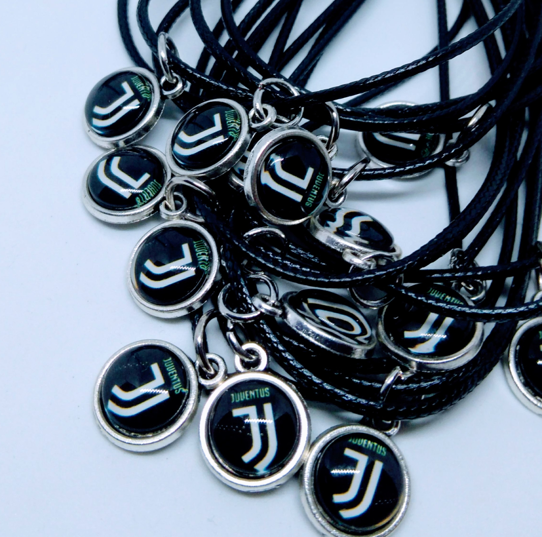 Collanine ciondolo cabochon personalizzabili regalini festa juventus