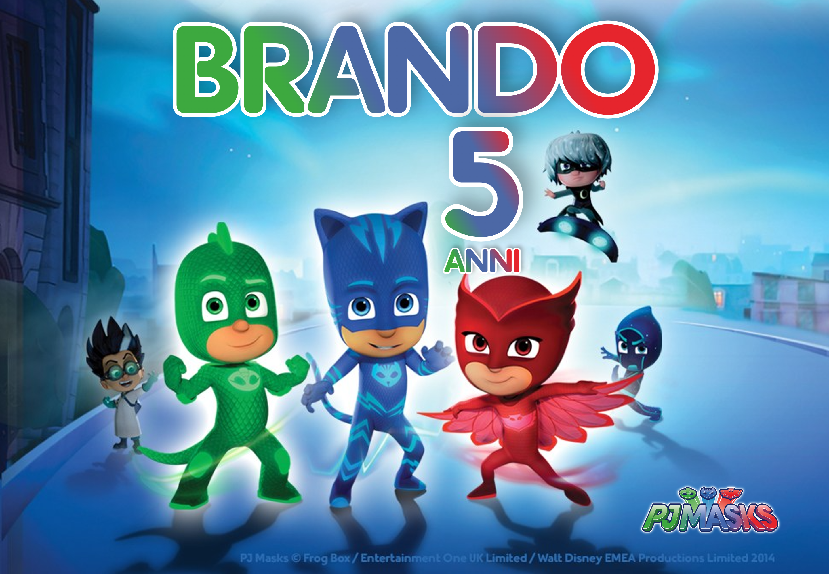 bolle di sapone etichette adesive personalizzabili pj masks