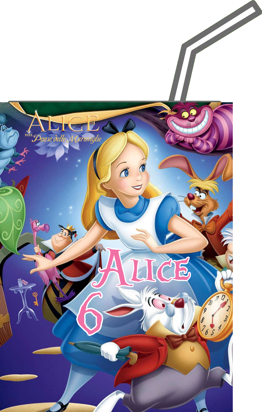 adesivi brick succo di frutta 200 ml valfrutta personalizzate alice nel paese delle meraviglie