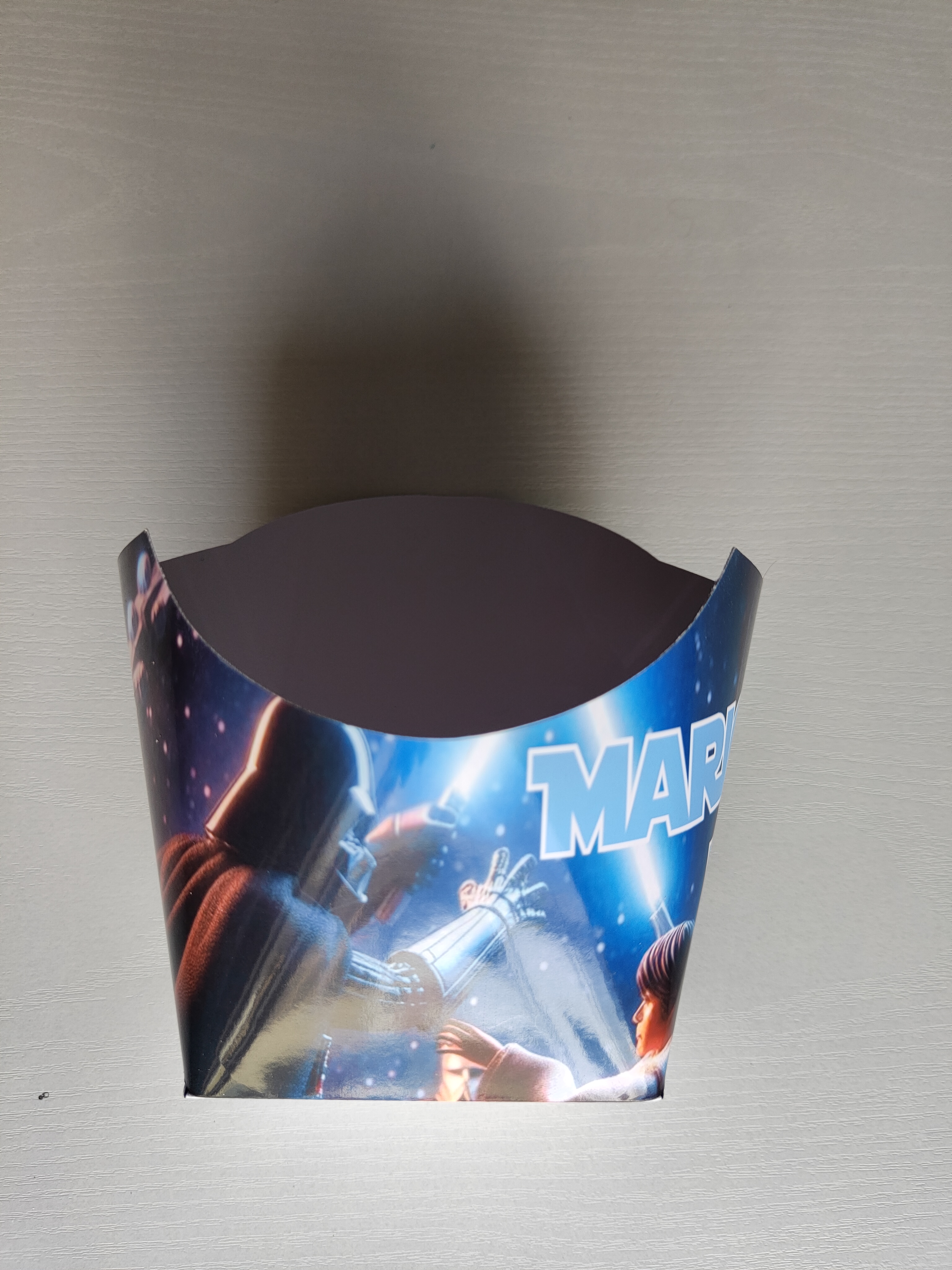 scatoline box contenitore patatine tipo mc donald personalizzate festa compleanno star wars