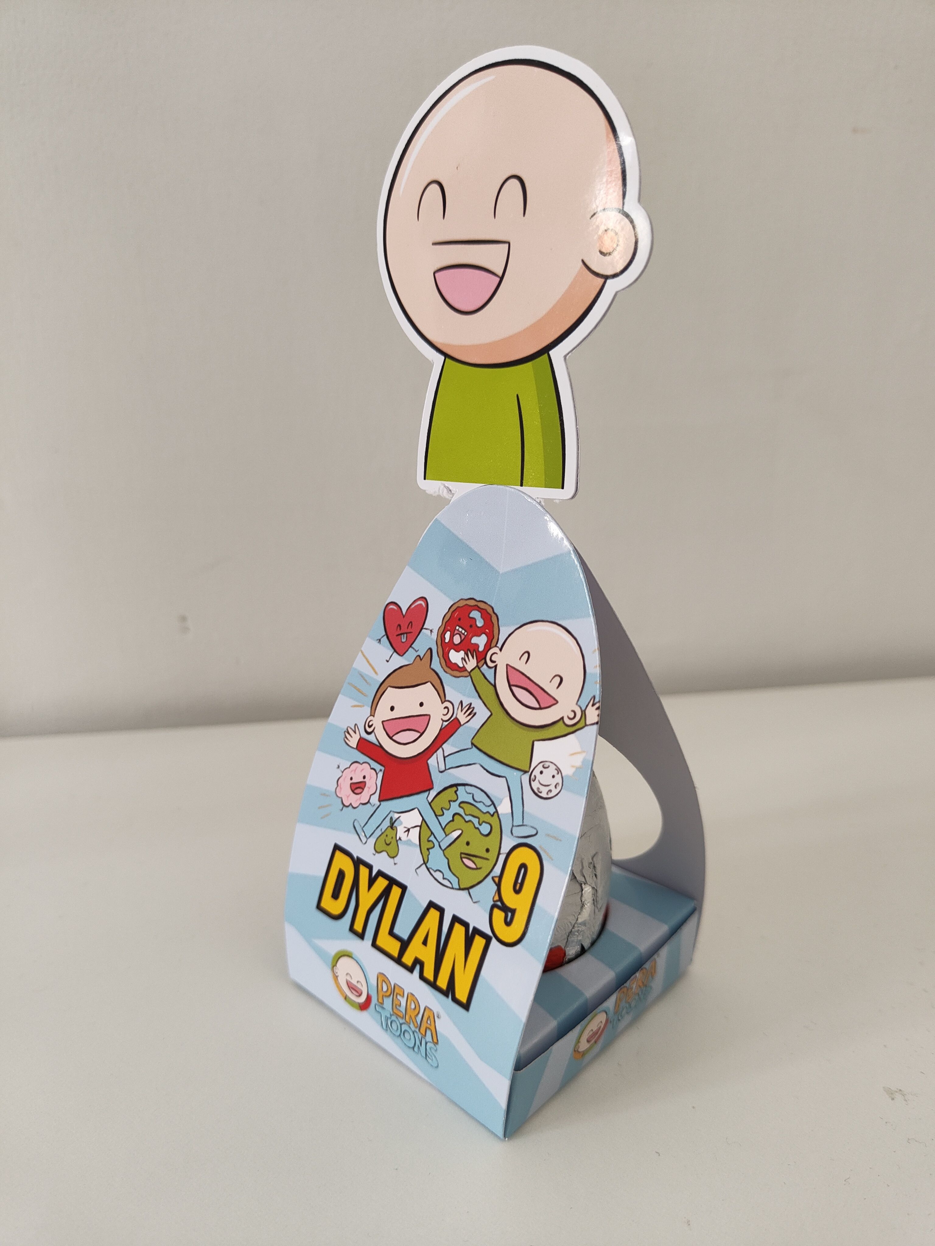 Scatolina porta Ovetto kinder Pera Toons personalizza regalino festa